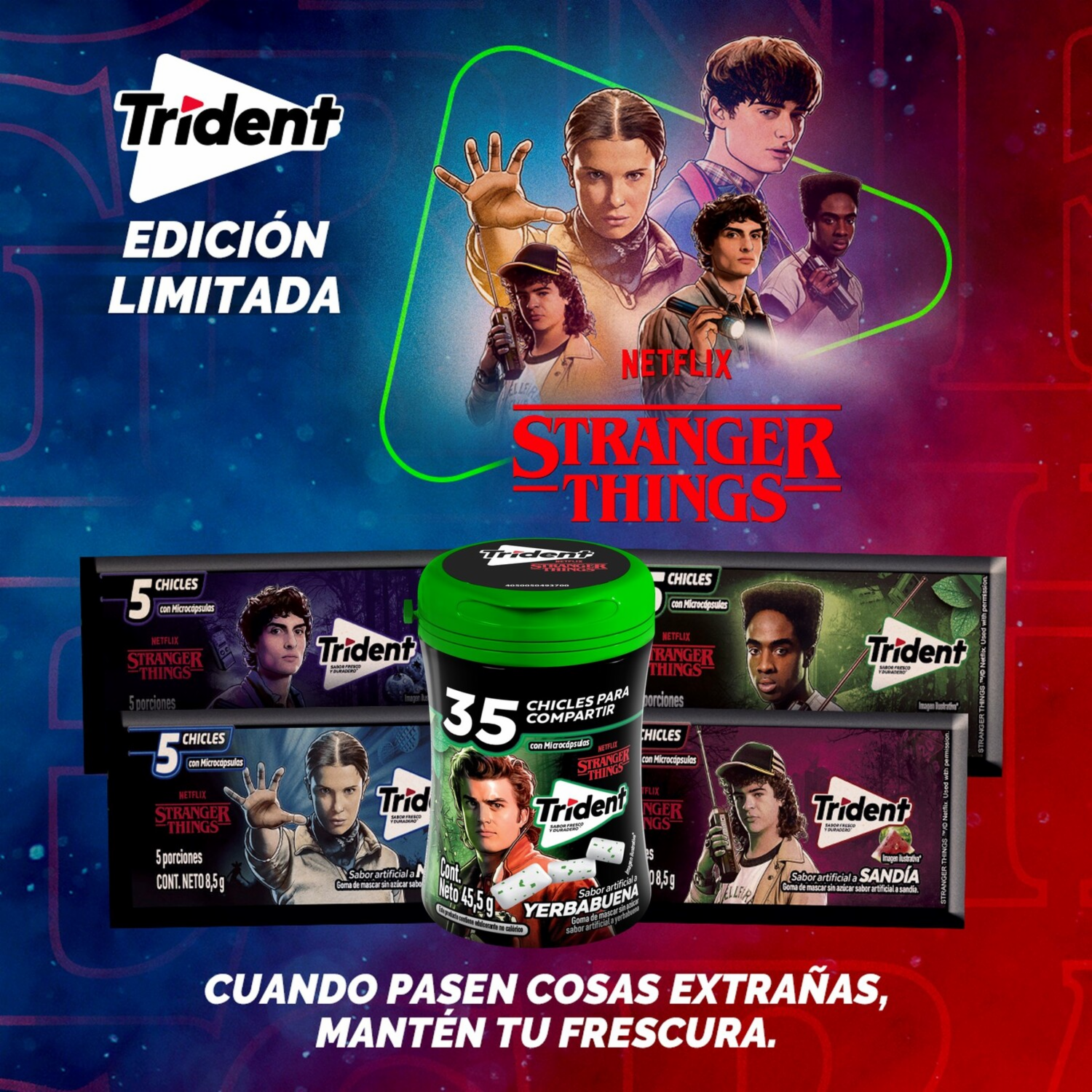 Chicles Sabor A Yerbabuena TRIDENT 45.50 G