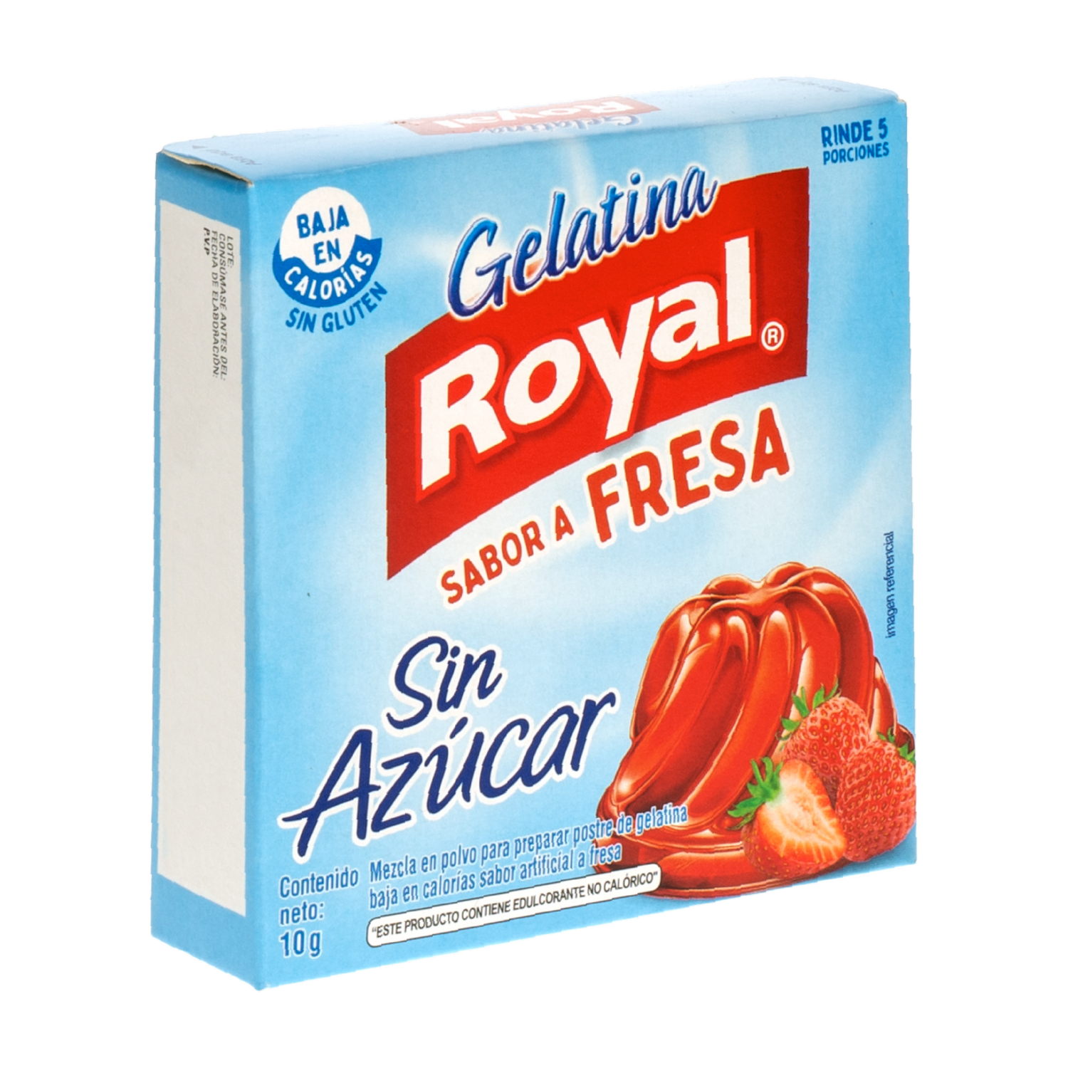 Gelatina Light Sabor Fresa ROYAL 10 G