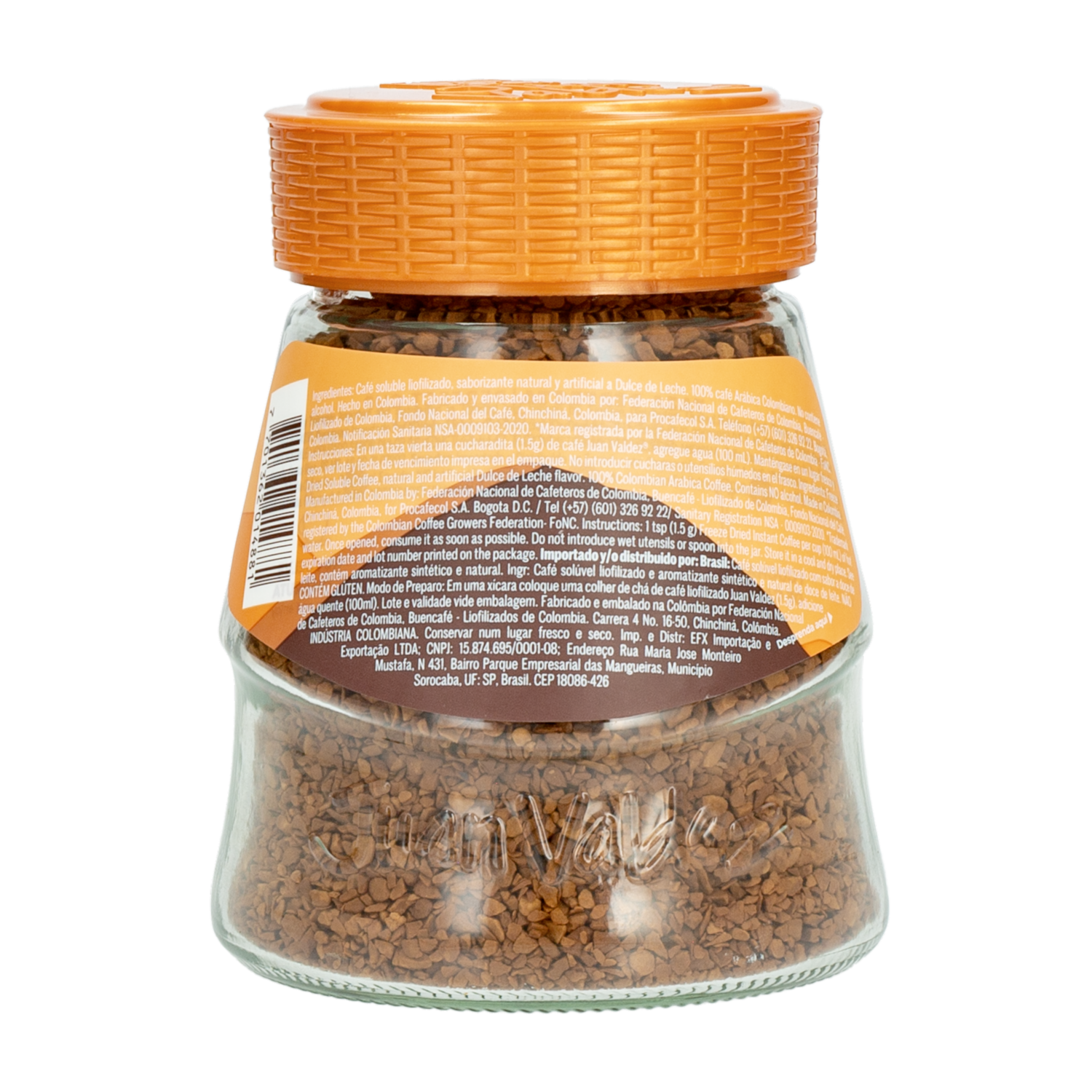 Café Instantáneo Sabor Dulce De Leche JUAN VALDEZ 95 G