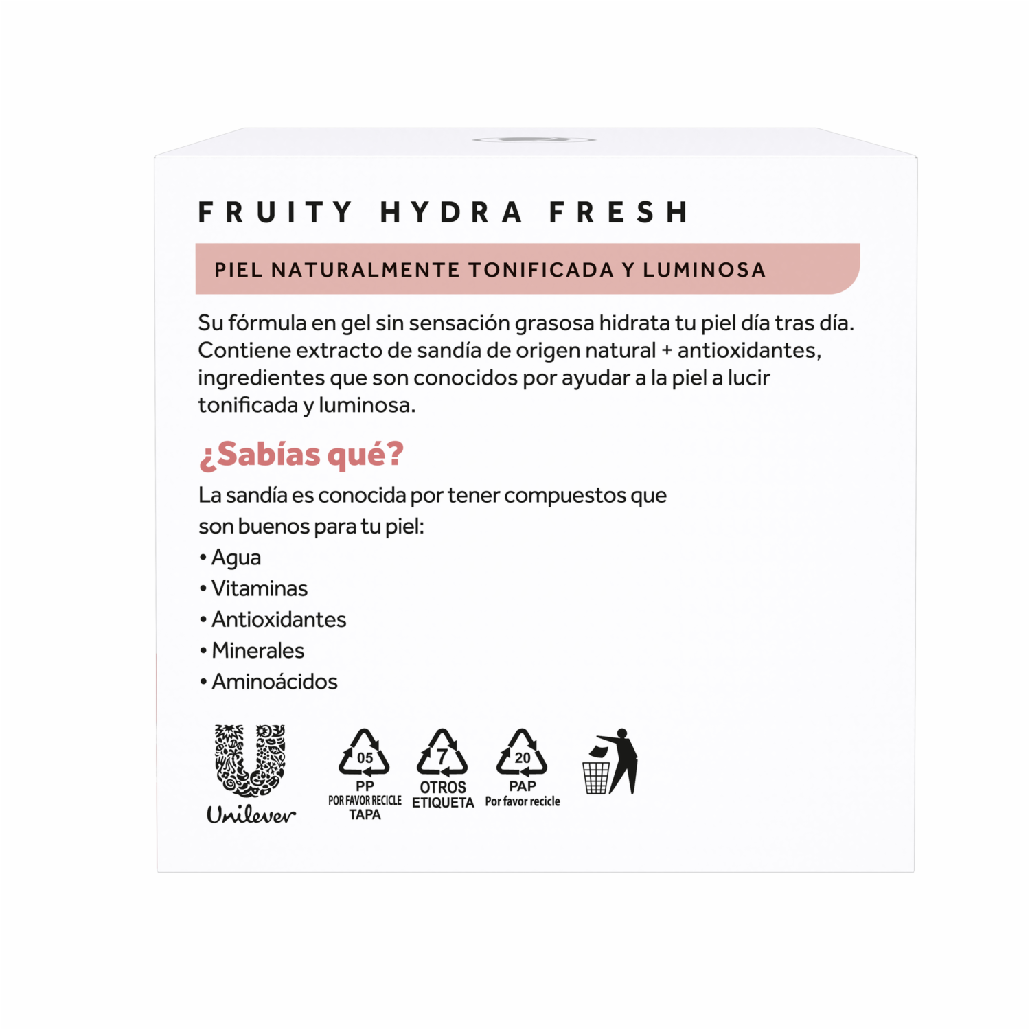 Gel Facial Fruity Hydra Fresh Sandía POND’S 50 G