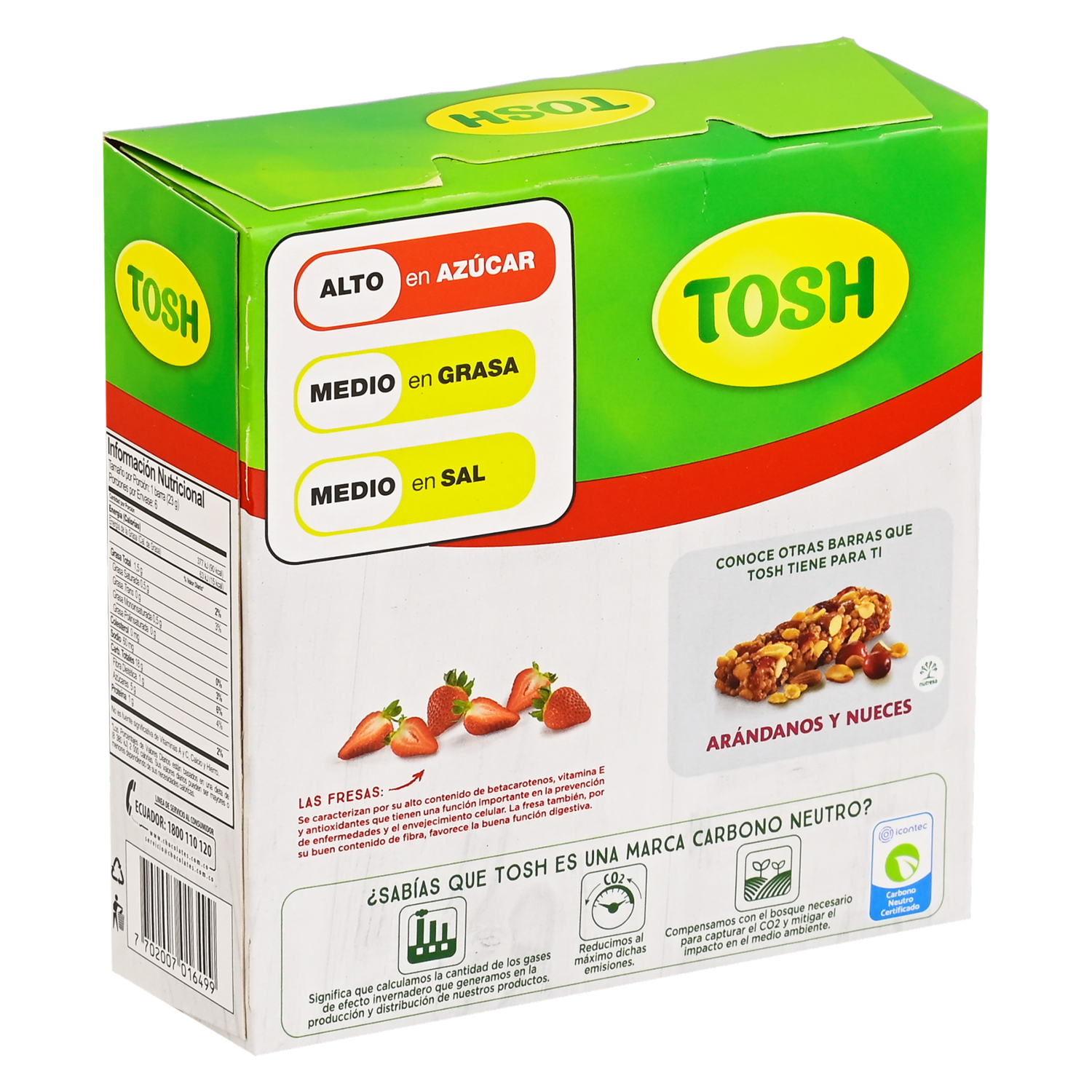 Barra De Proteína De Fresa TOSH 138 G