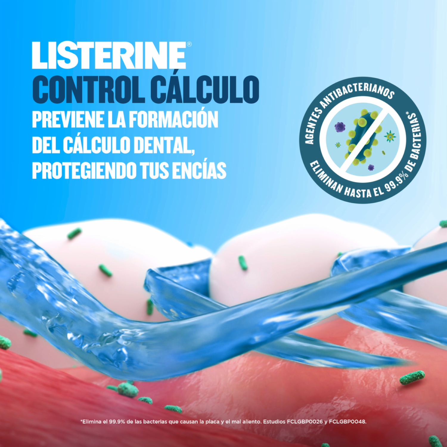 Enjuague  Bucal Control Cálculo Zero Alcohol LISTERINE 500 Ml