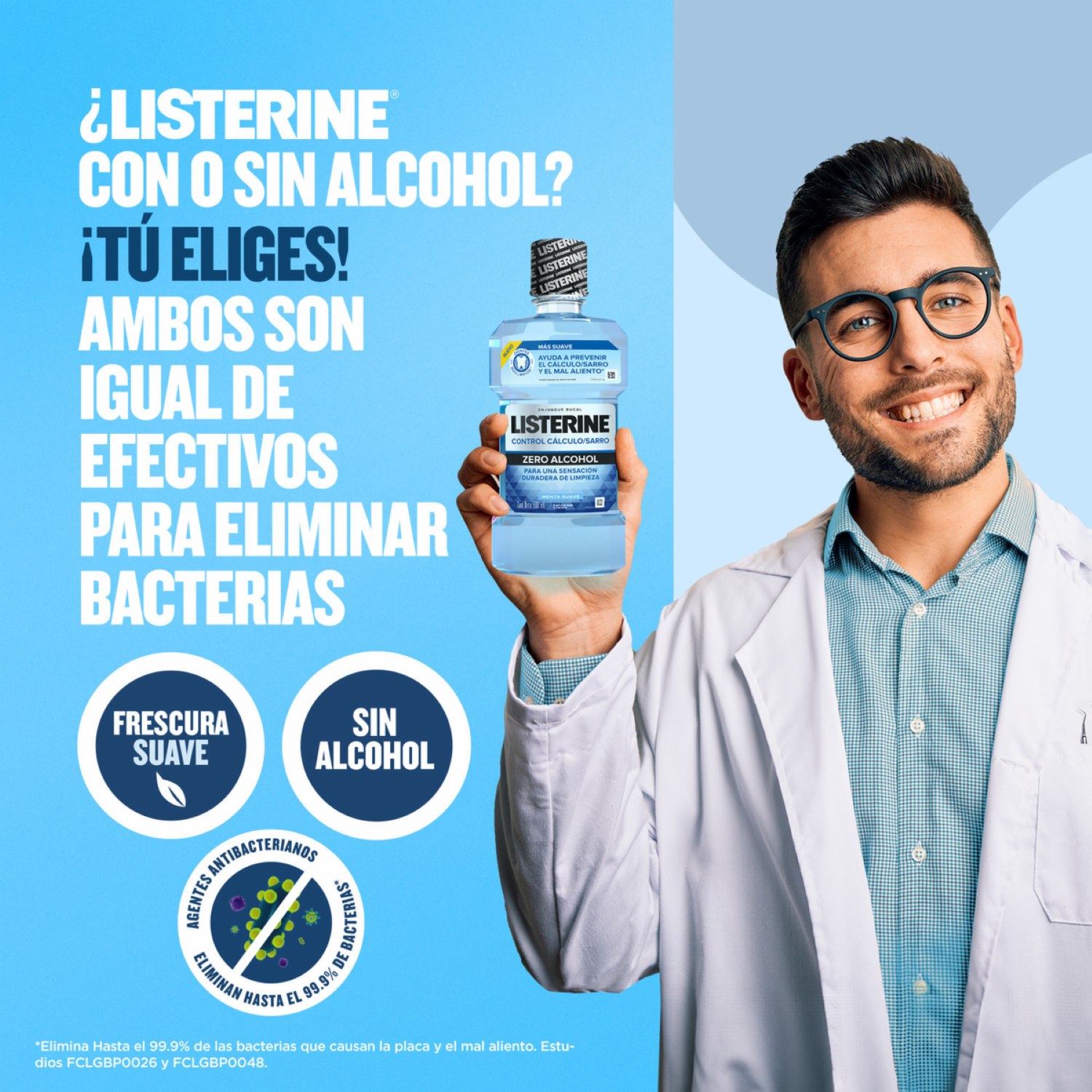 Enjuague  Bucal Control Cálculo Zero Alcohol LISTERINE 500 Ml