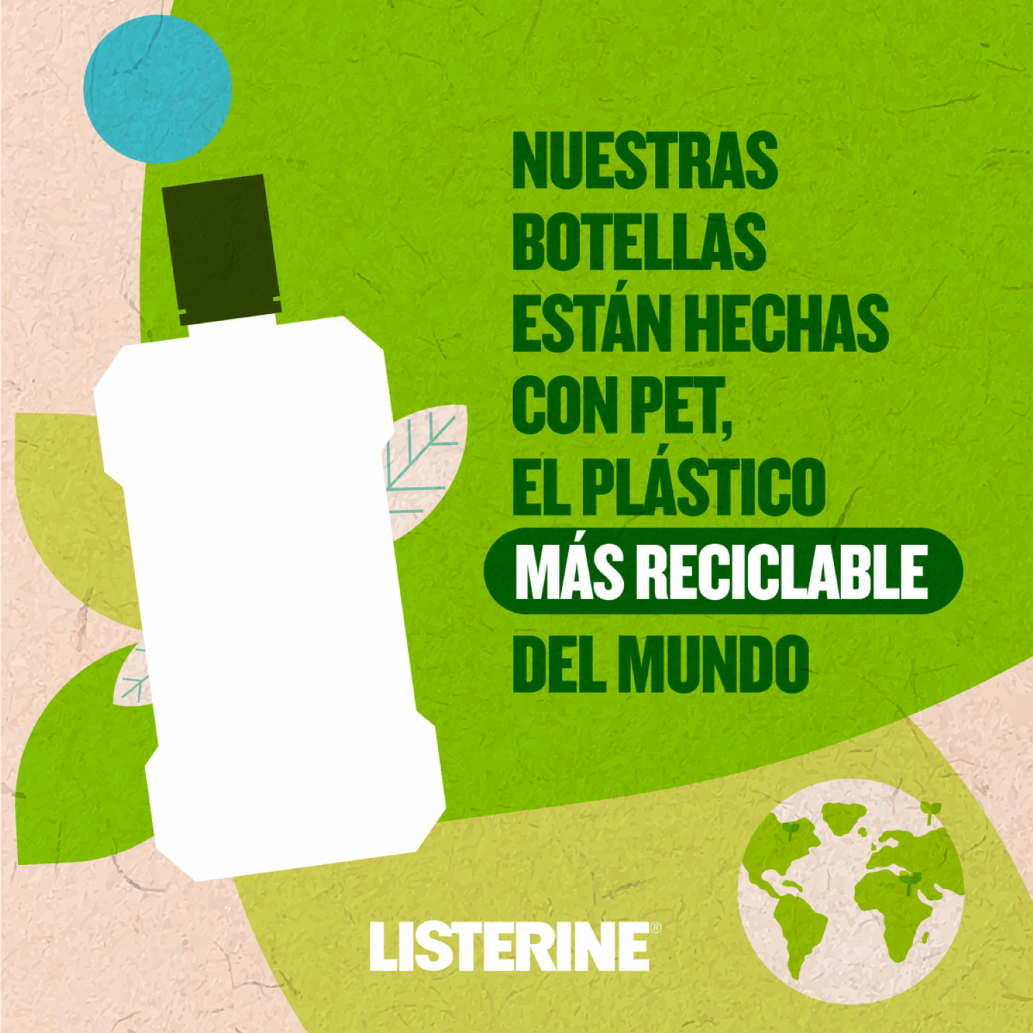 Enjuague  Bucal Control Cálculo Zero Alcohol LISTERINE 500 Ml