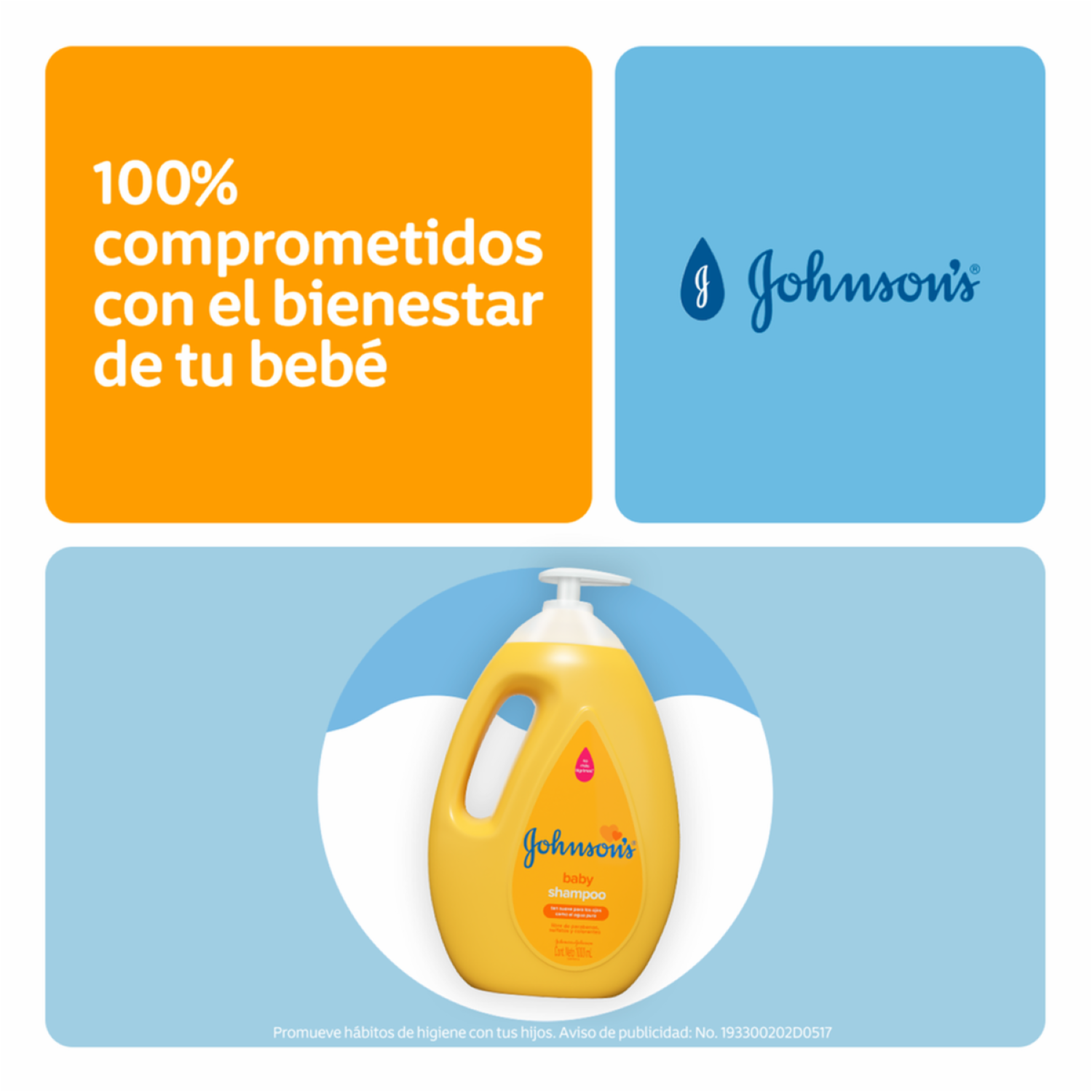 Shampoo Bebé Original JOHNSON’S 1000 Ml