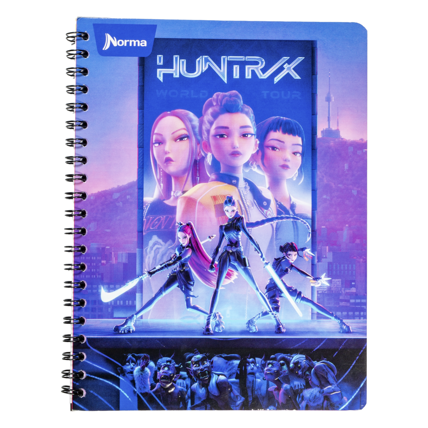 Cuaderno Universitario Guerreras Kpop 1 Línea NORMA 100 Hojas