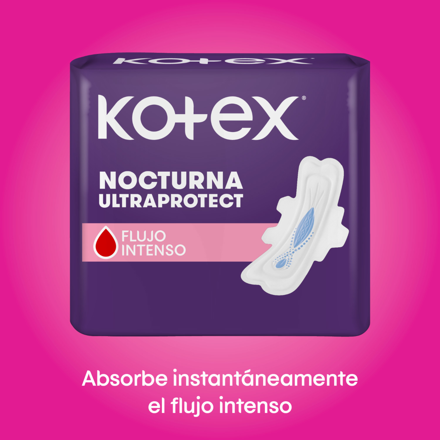 Toallas Higiénicas Femeninas Nocturna Ultraprotect KOTEX X 16 Uds