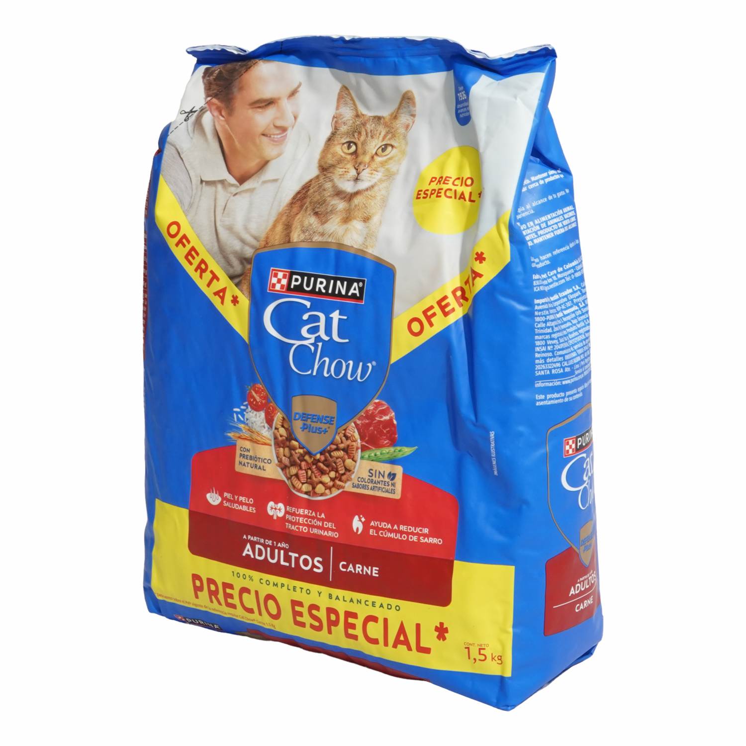 Alimento Para Gatos Sabor A Carne Defense Plus PURINA 1.5 Kg