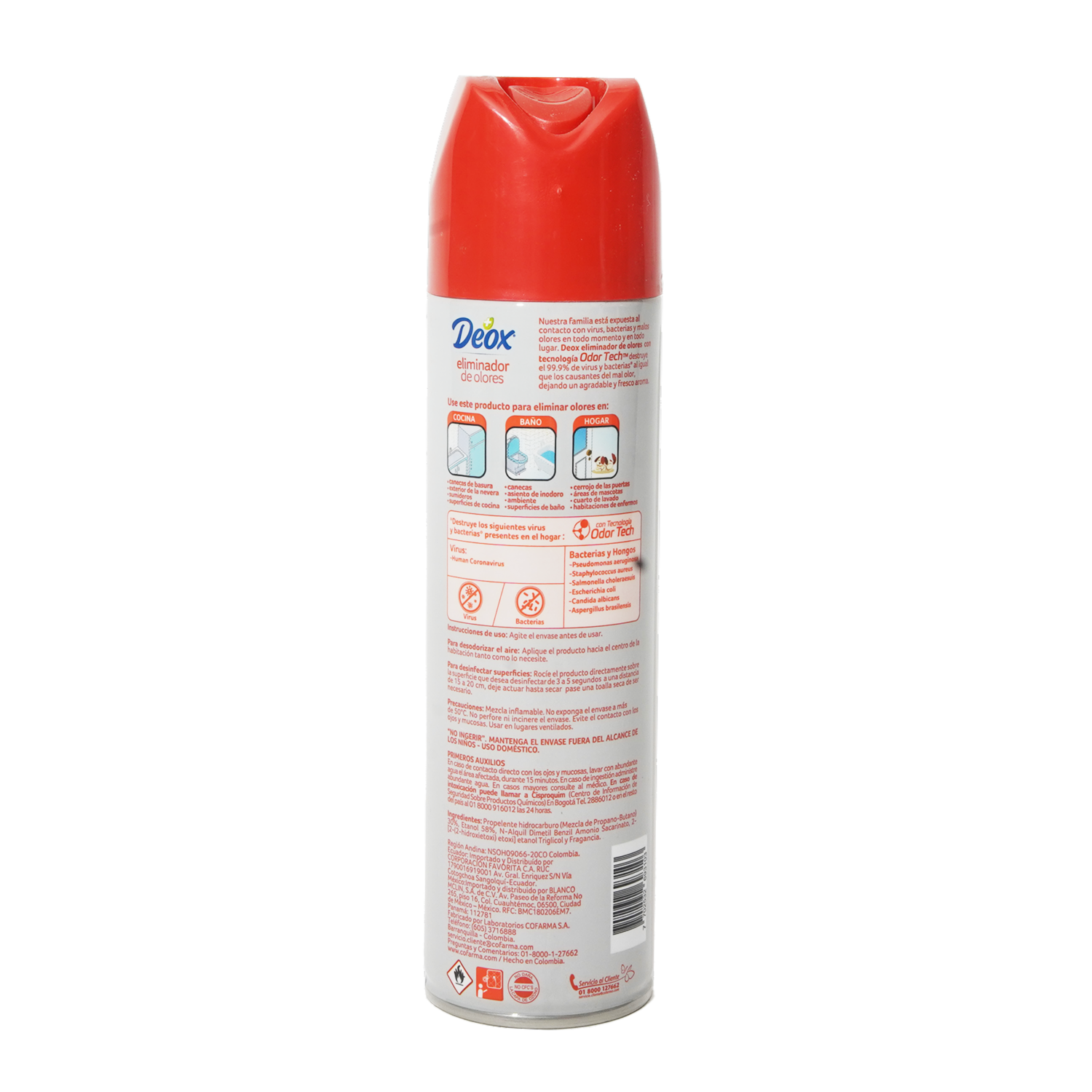 Desinfectante Deox Eliminador De Olores BONAIRE 250 Ml