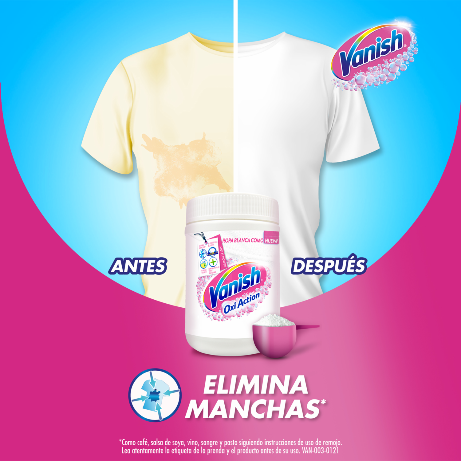 Quitamanchas Blanco Doy Pack VANISH 450 G