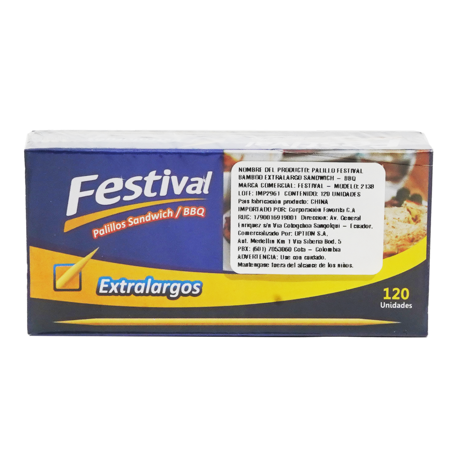 Palillos Extralargo FESTIVAL 1 X 140 Uds