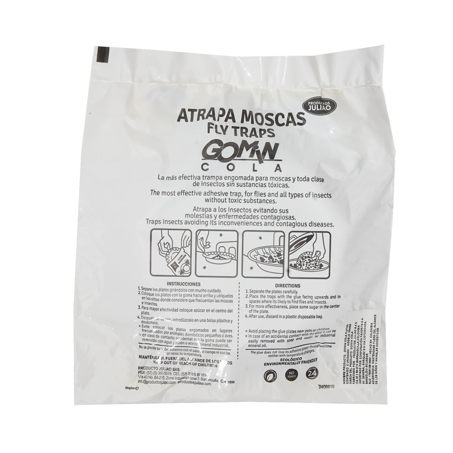 Plato Atrapa Moscas GOMIN Unidad