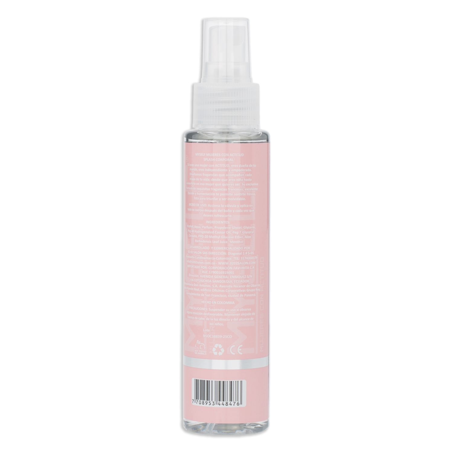 Body Splash Para Mujer Fragancia Romanza MYSELF 110 Ml
