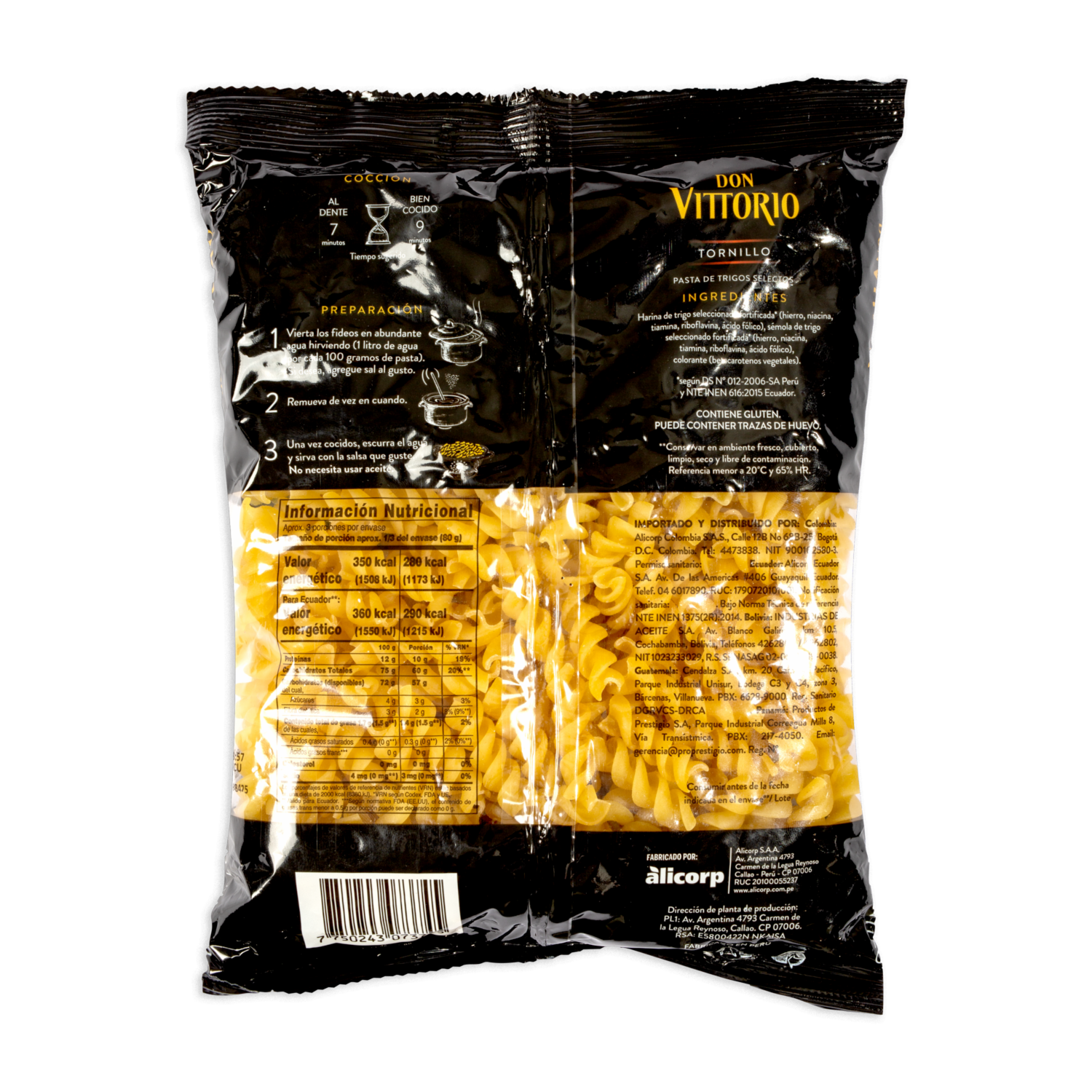 Fideo Tornillo DON VITTORIO 225 G