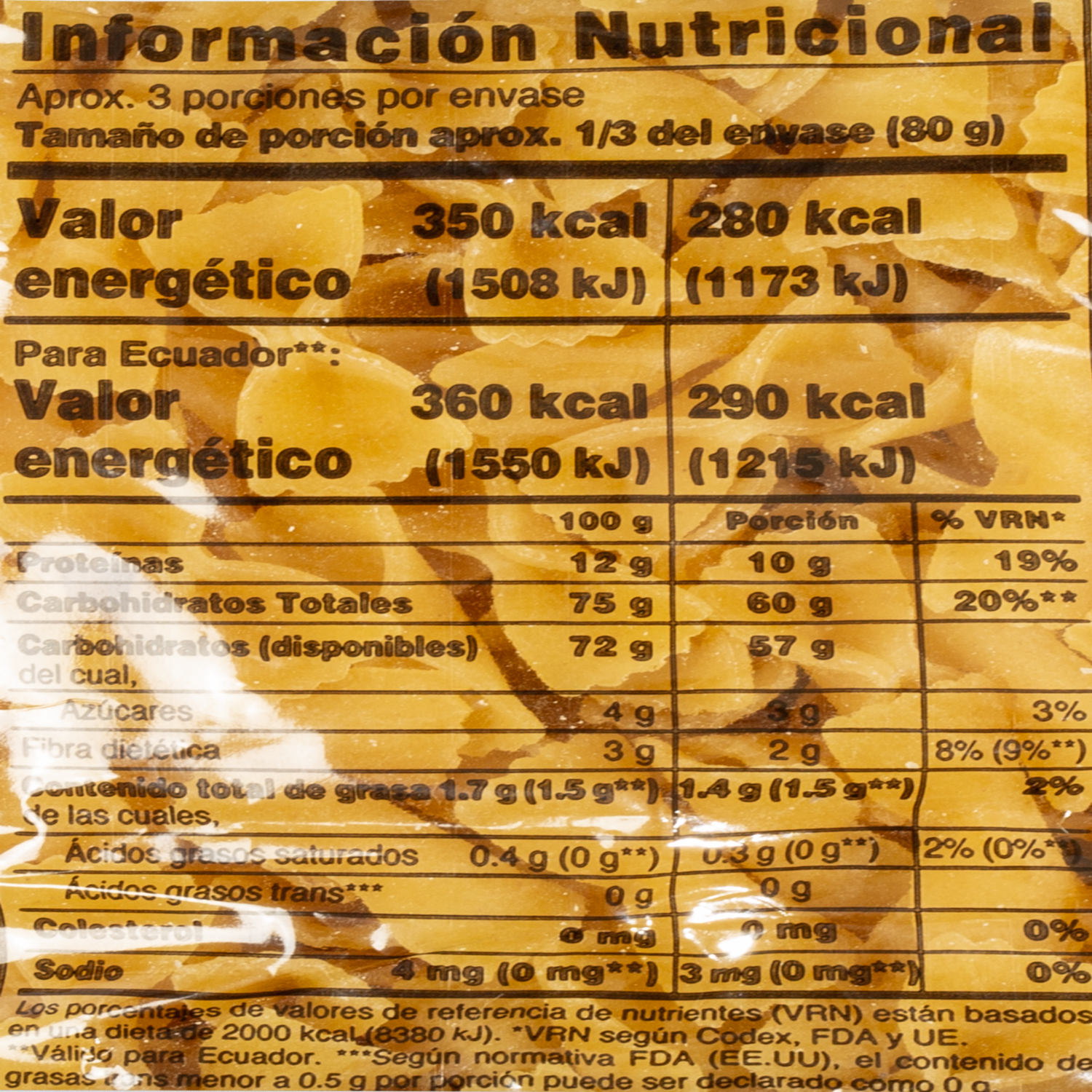 Fideo Corbata Chica DON VITTORIO 235 G