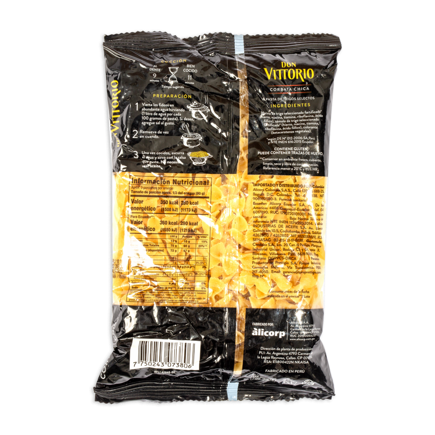 Fideo Corbata Chica DON VITTORIO 235 G