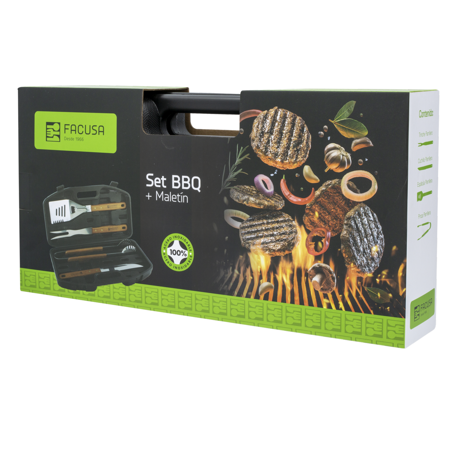 Set De Utensilios Bbq X 4 FACUSA Paquete