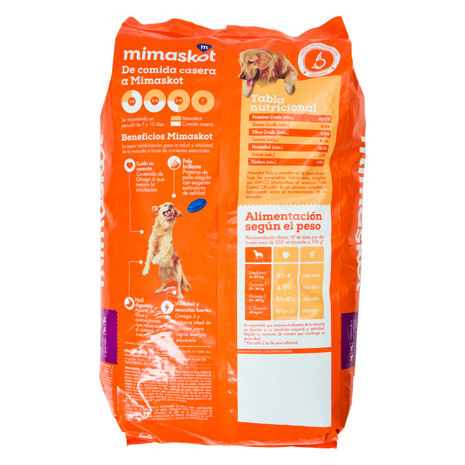 Alimento Para Perros Adultos Sabor A Pollo MIMASKOT 15000 G