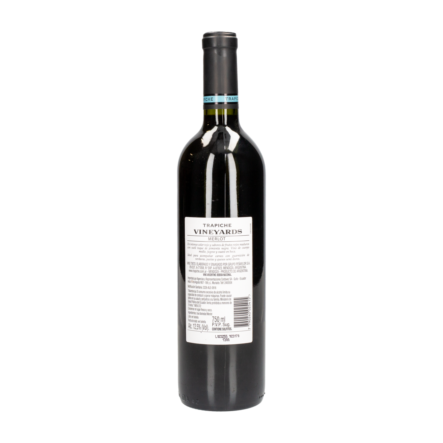 Vino Tinto Merlot TRAPICHE 750 Ml