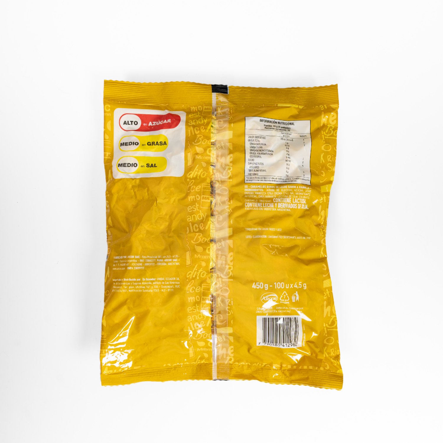 Caramelos De Leche ARCOR 450 G