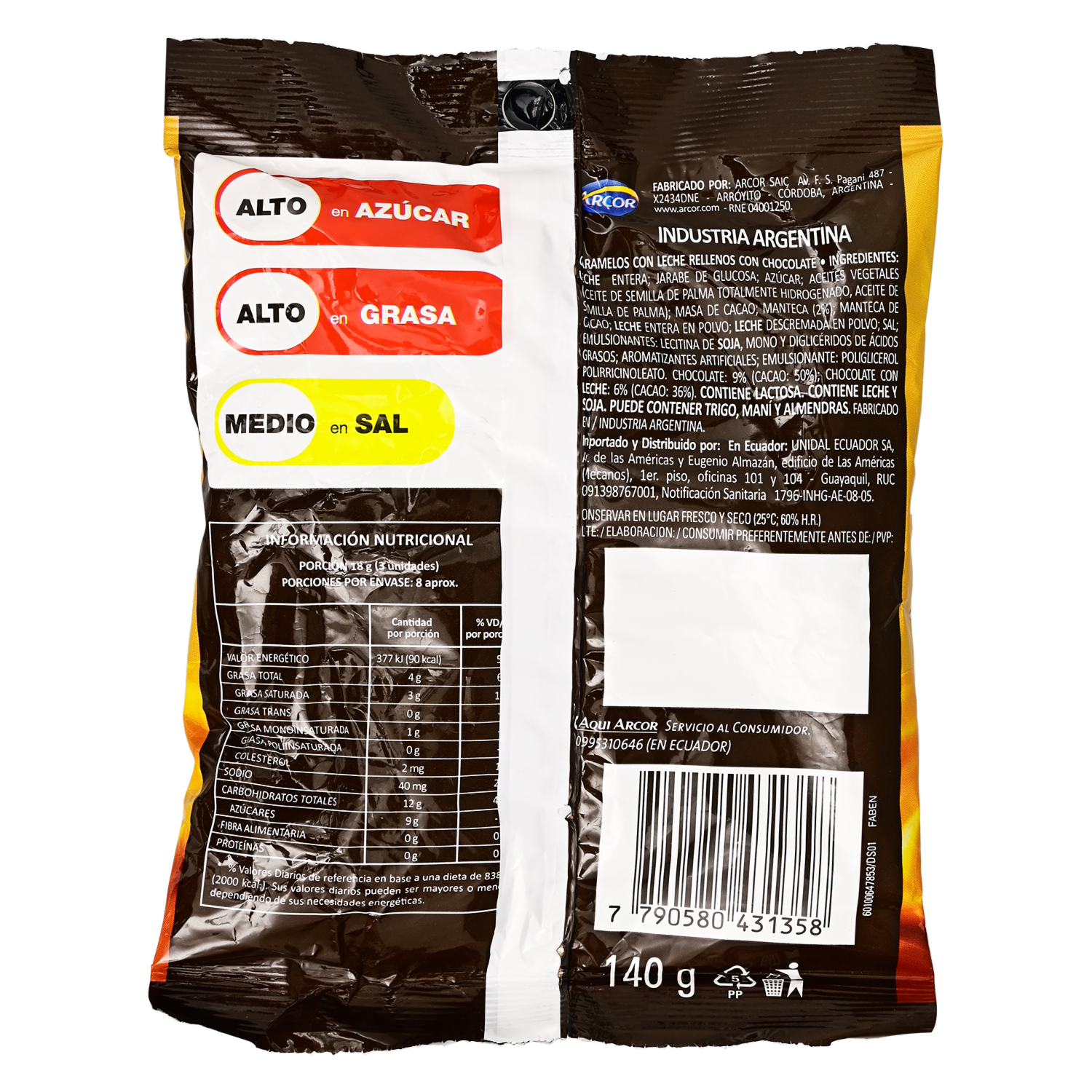 Caramelo Masticable Con Chocolate BUTTER TOFFEES 140 G