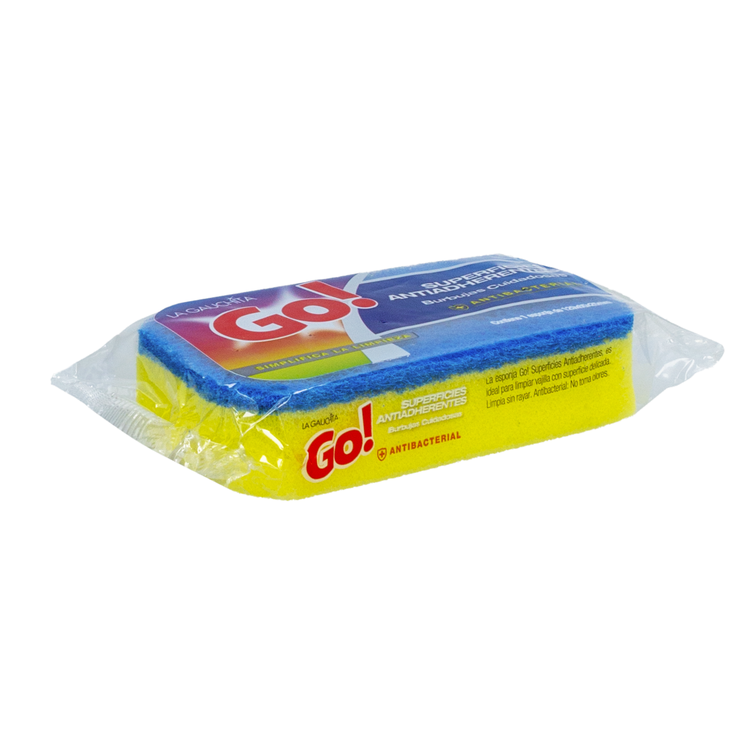 Esponja Lavavajillas Superficies Antiadherentes Burbujas Cuidadosas GO! Unidad