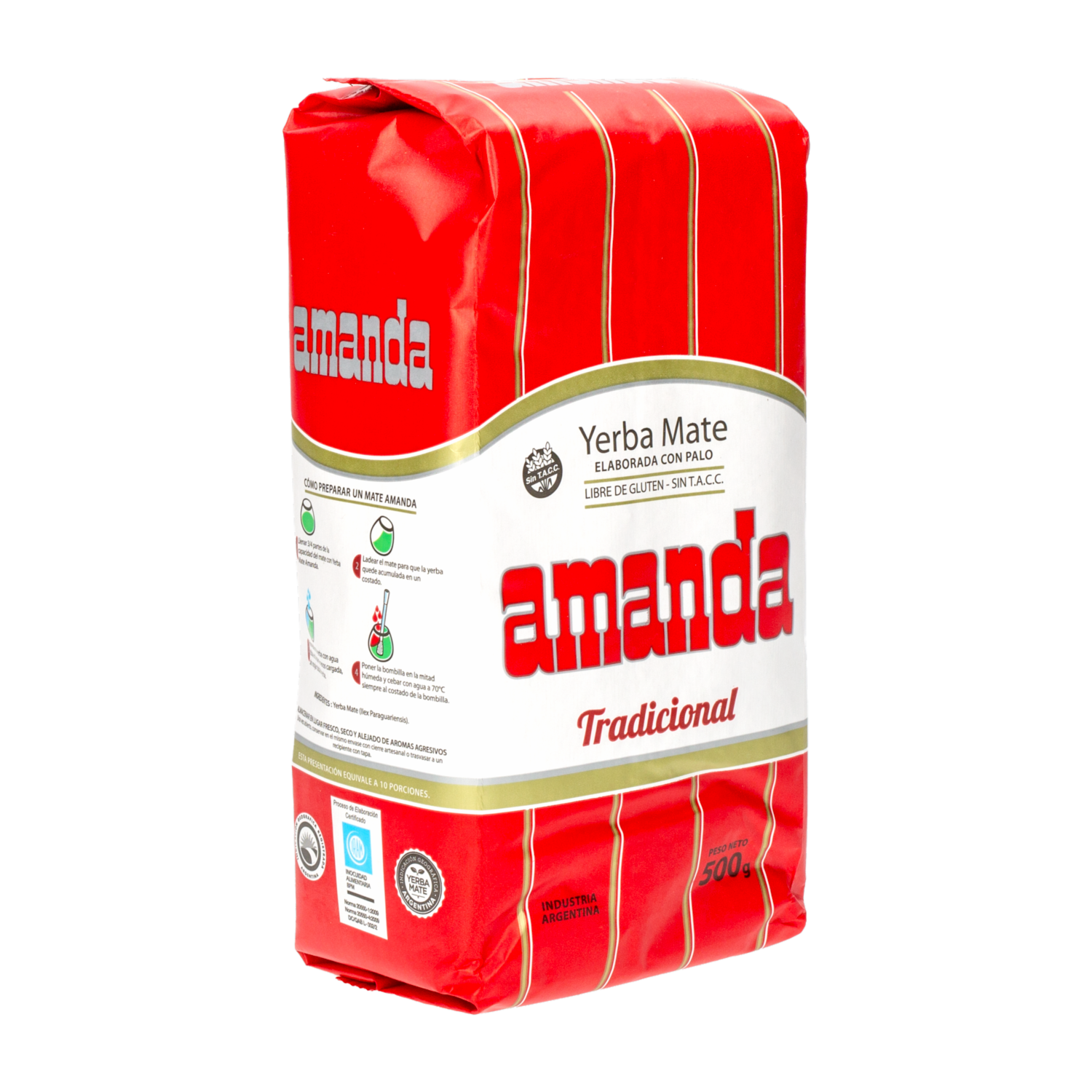 Yerba Mate Con Palo AMANDA 500 G