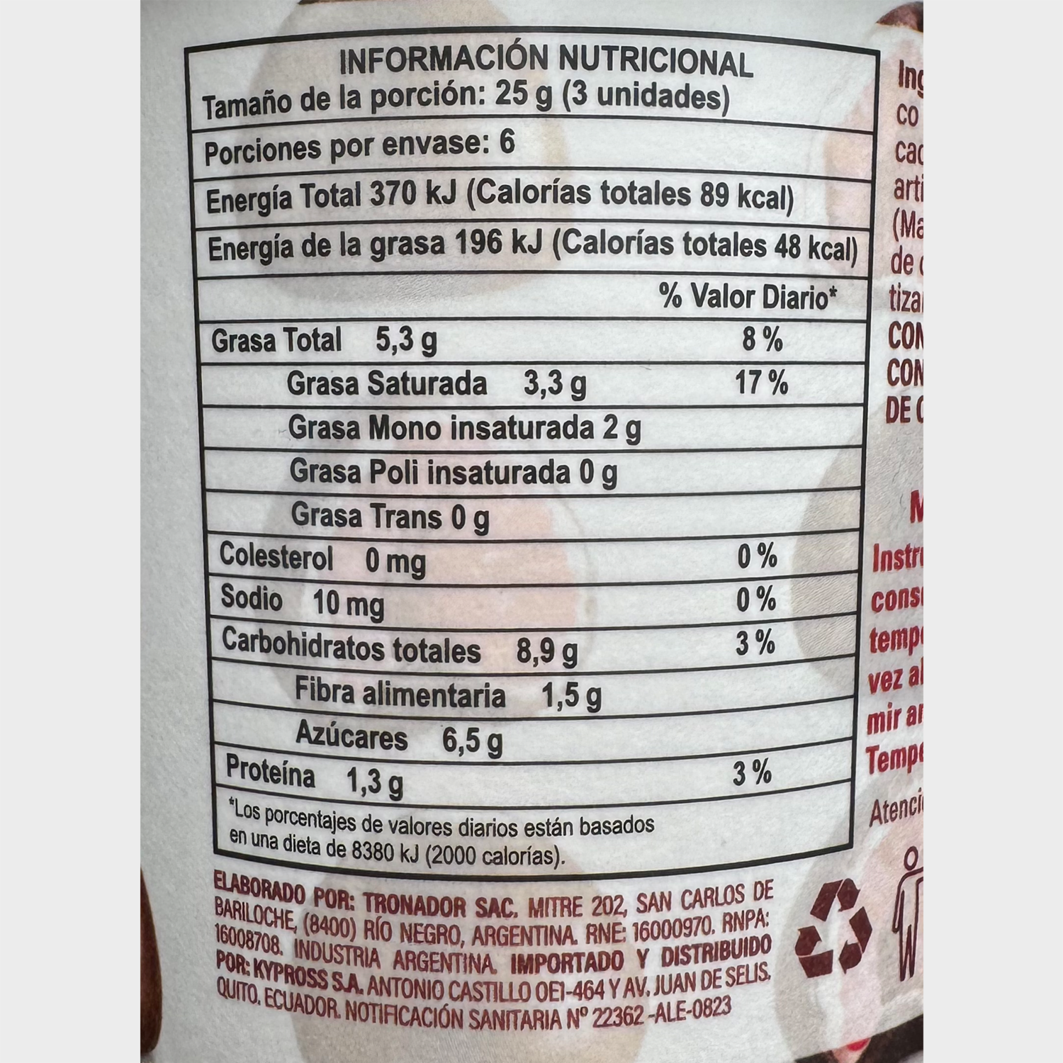 Frambuesas Congeladas Con Chocolate Con Leche FRANUÍ 1000 Ml