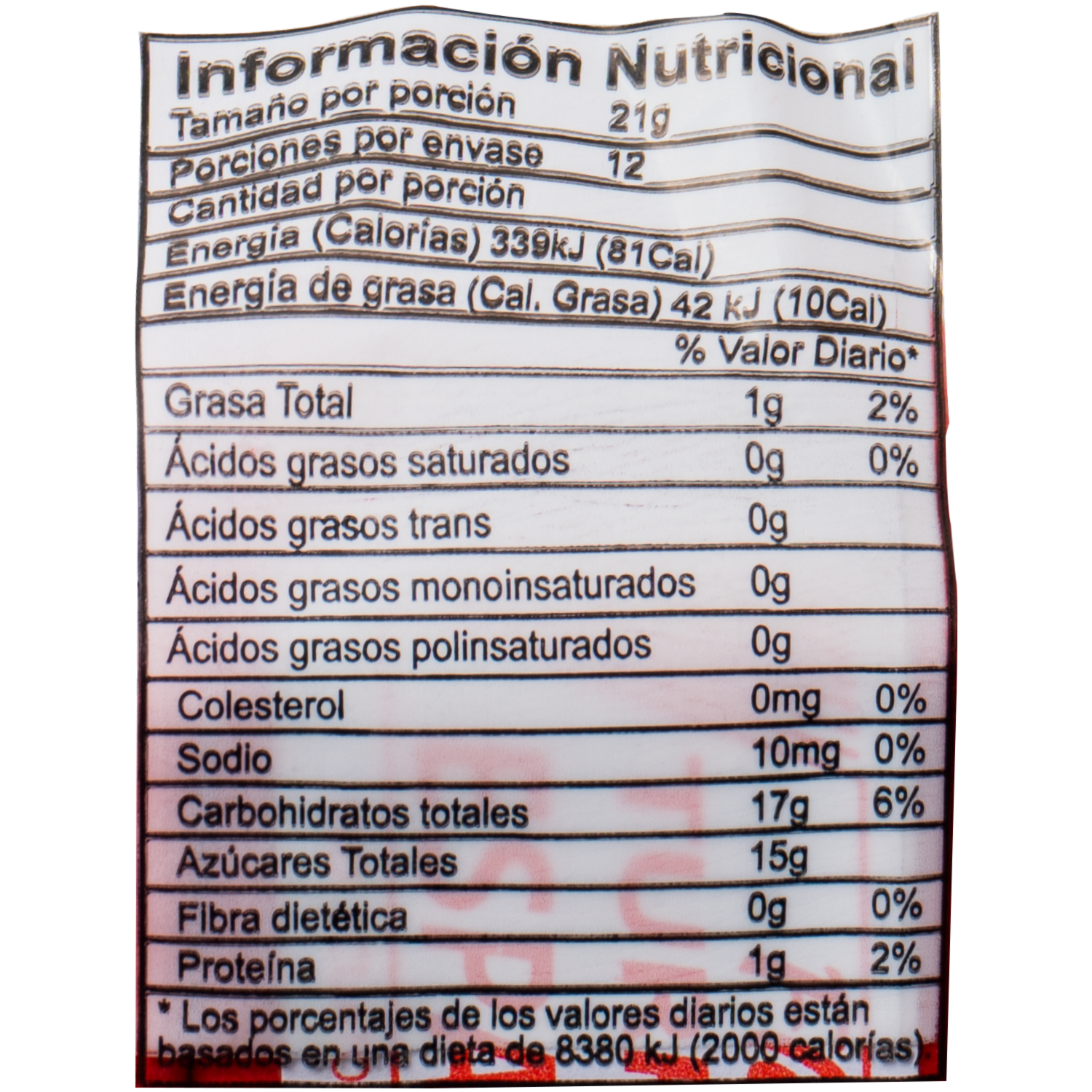 Turrón Con Maní Flora ESPAÑA 12 Uds X 21 G