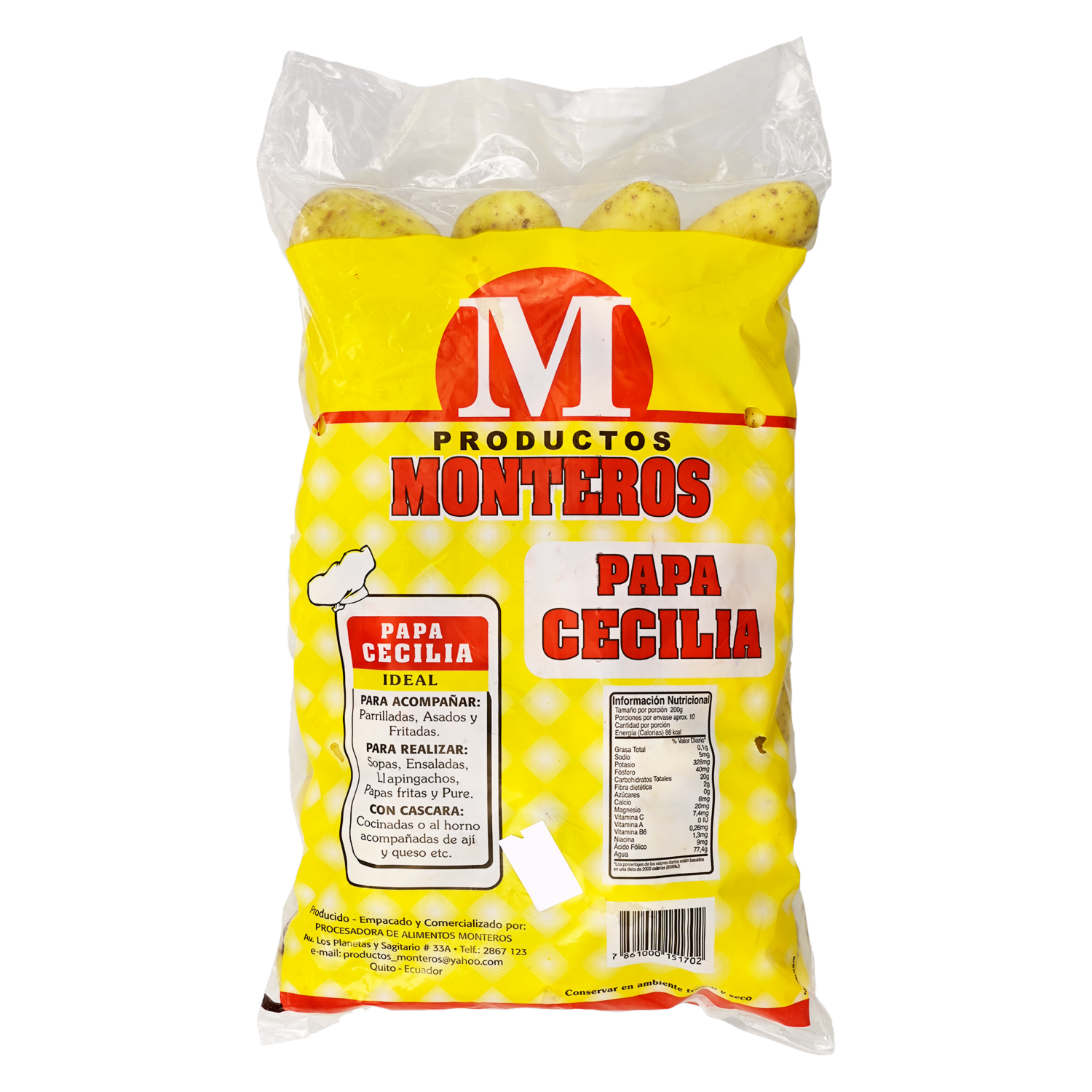 Papa Cecilia PRODUCTOS MONTEROS 2000 G