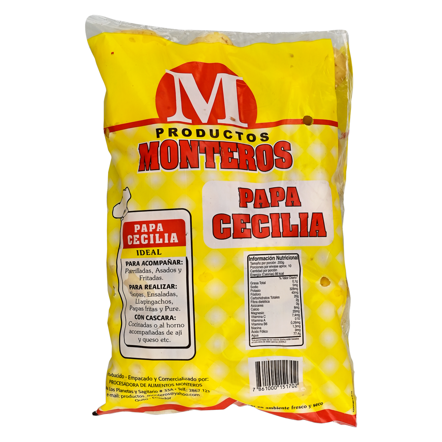 Papa Cecilia PRODUCTOS MONTEROS 2000 G