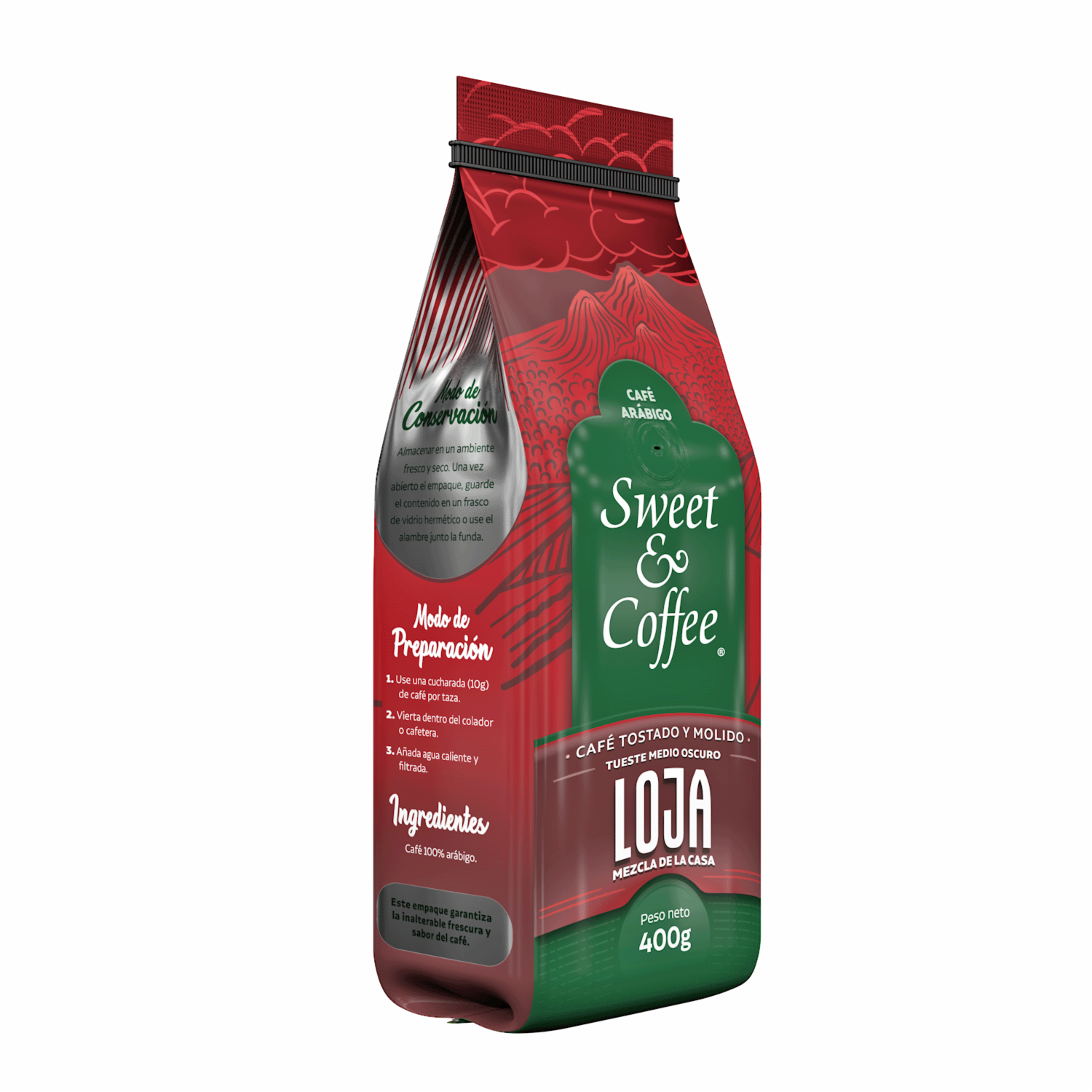 Café Tostado Y Molido Arábigo Loja SWEET & COFFEE 400 G
