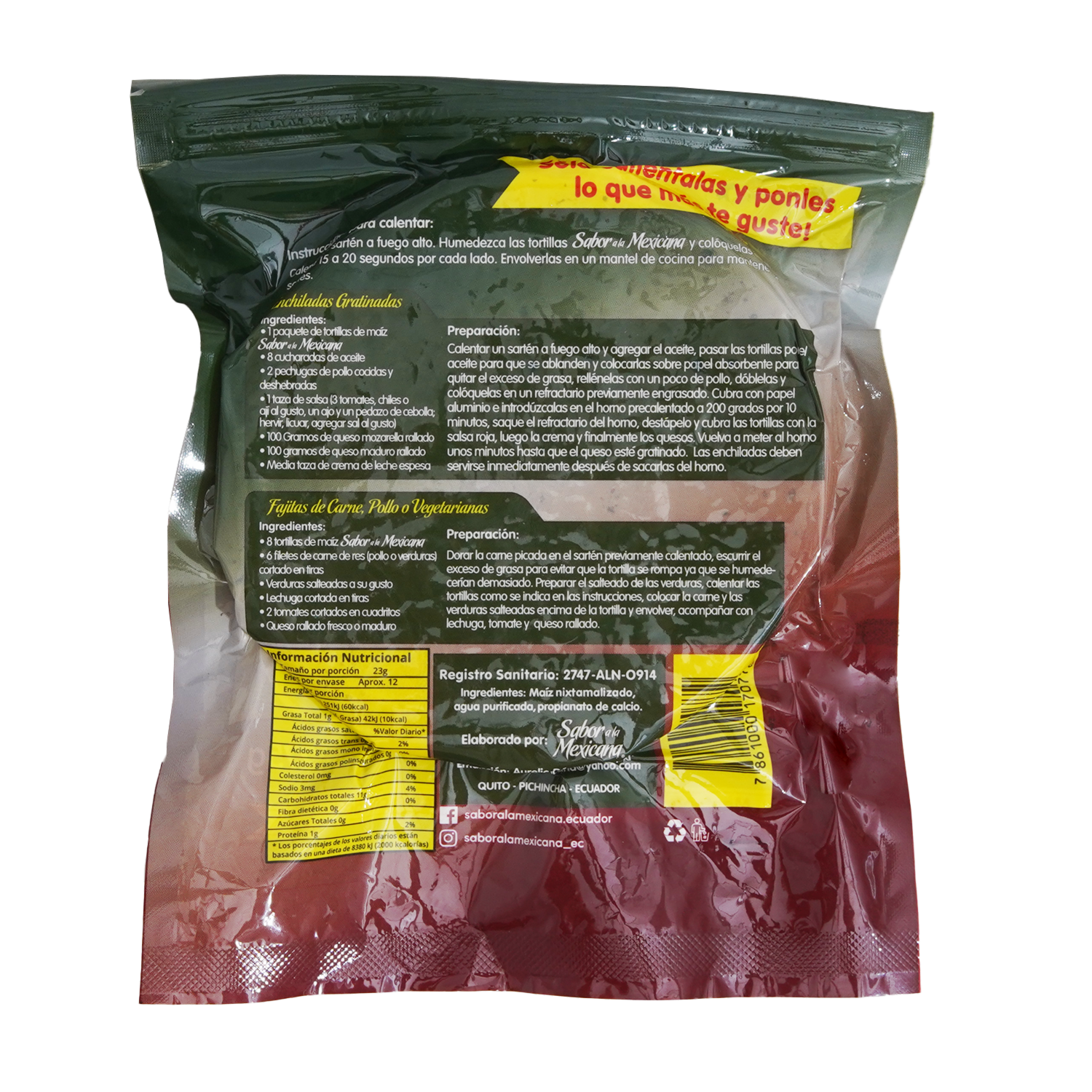 Tortillas Sabor A La Mexicana SABOR A LA MEXICANA 275 G