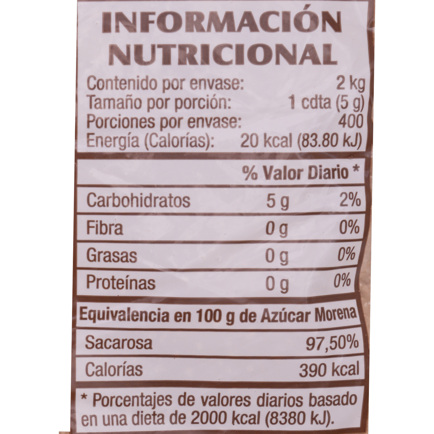 Azúcar Morena MONTERREY 2000 g