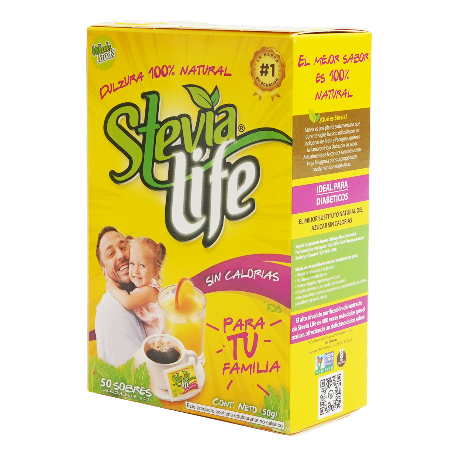 Endulzante Sin Gluten STEVIA LIFE 50 G