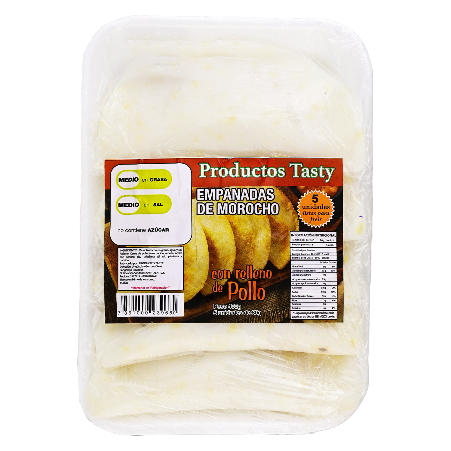 Empanadas De Morocho Con Relleno De Pollo LAS DE MOROCHO 400  G