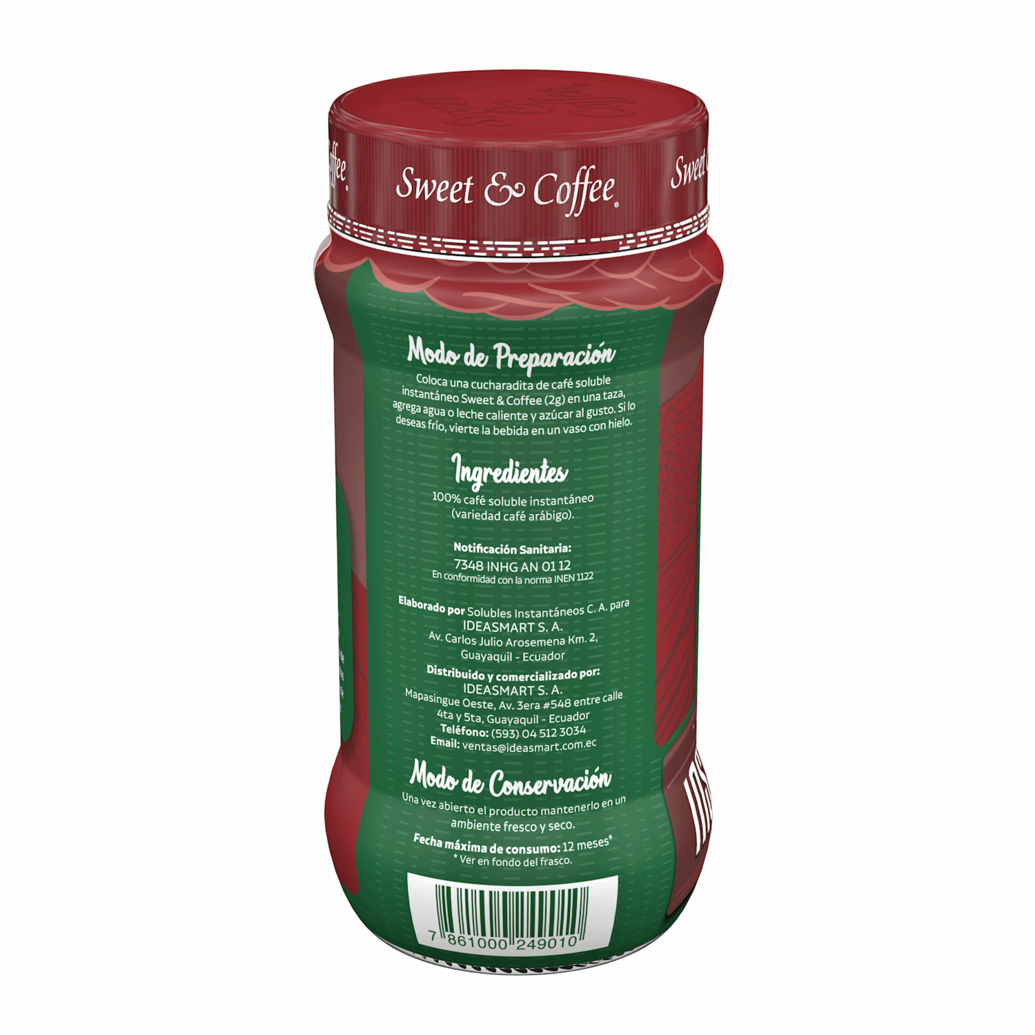 Café Instantáneo Arábigo Soluble SWEET & COFFEE 80 G