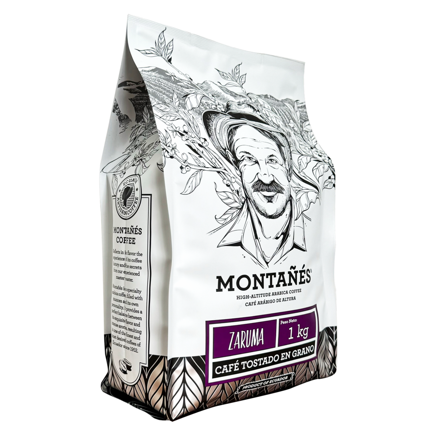 Café En Grano Zaruma Tostado MONTAÑÉS 1 KG
