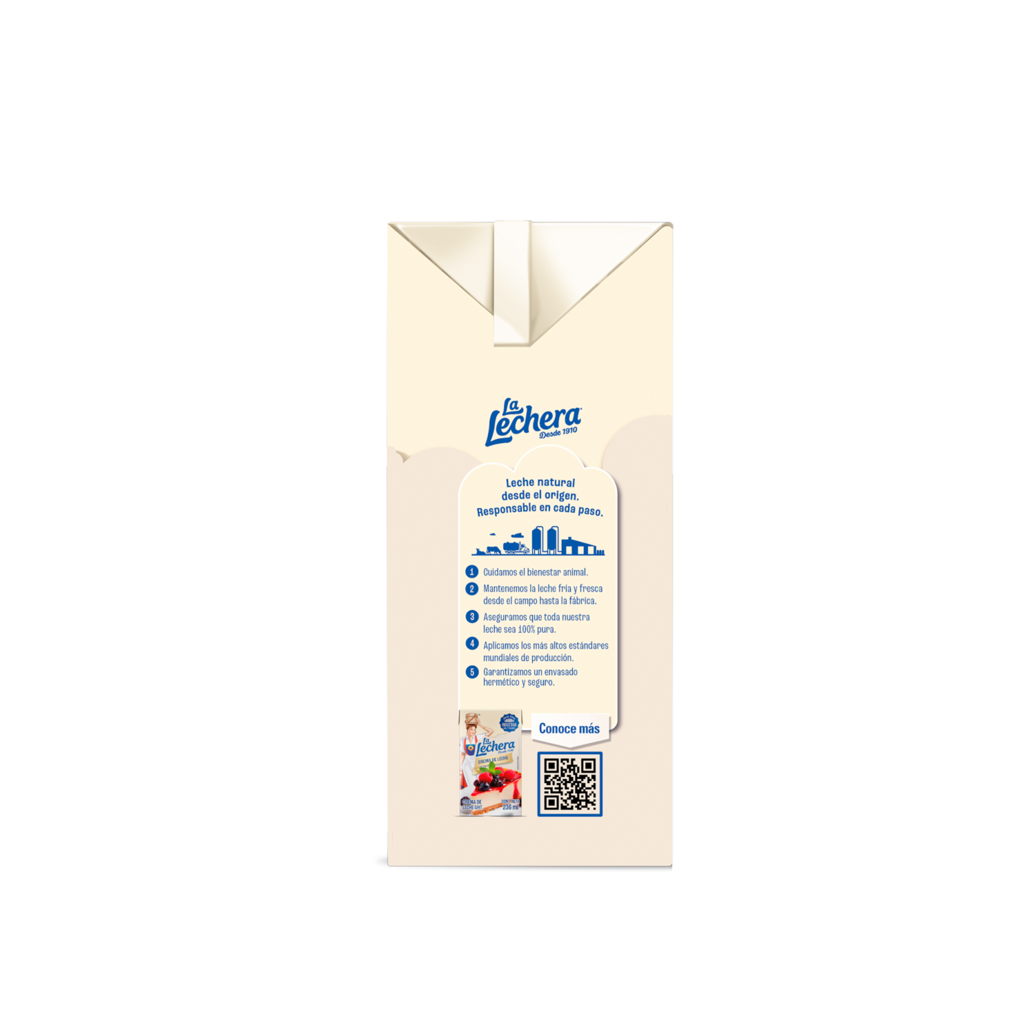 Crema De Leche UHT LA LECHERA 236 Ml