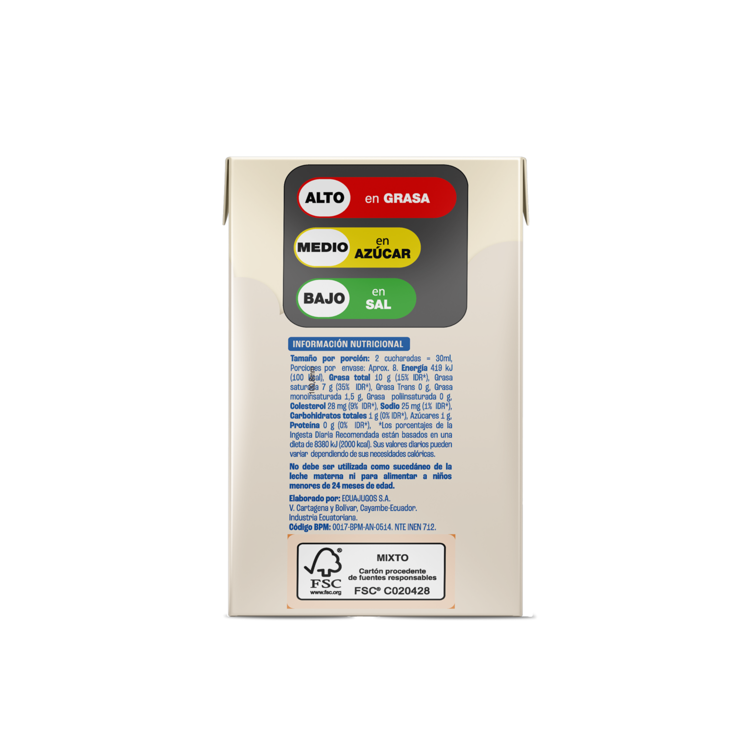 Crema De Leche UHT LA LECHERA 236 Ml
