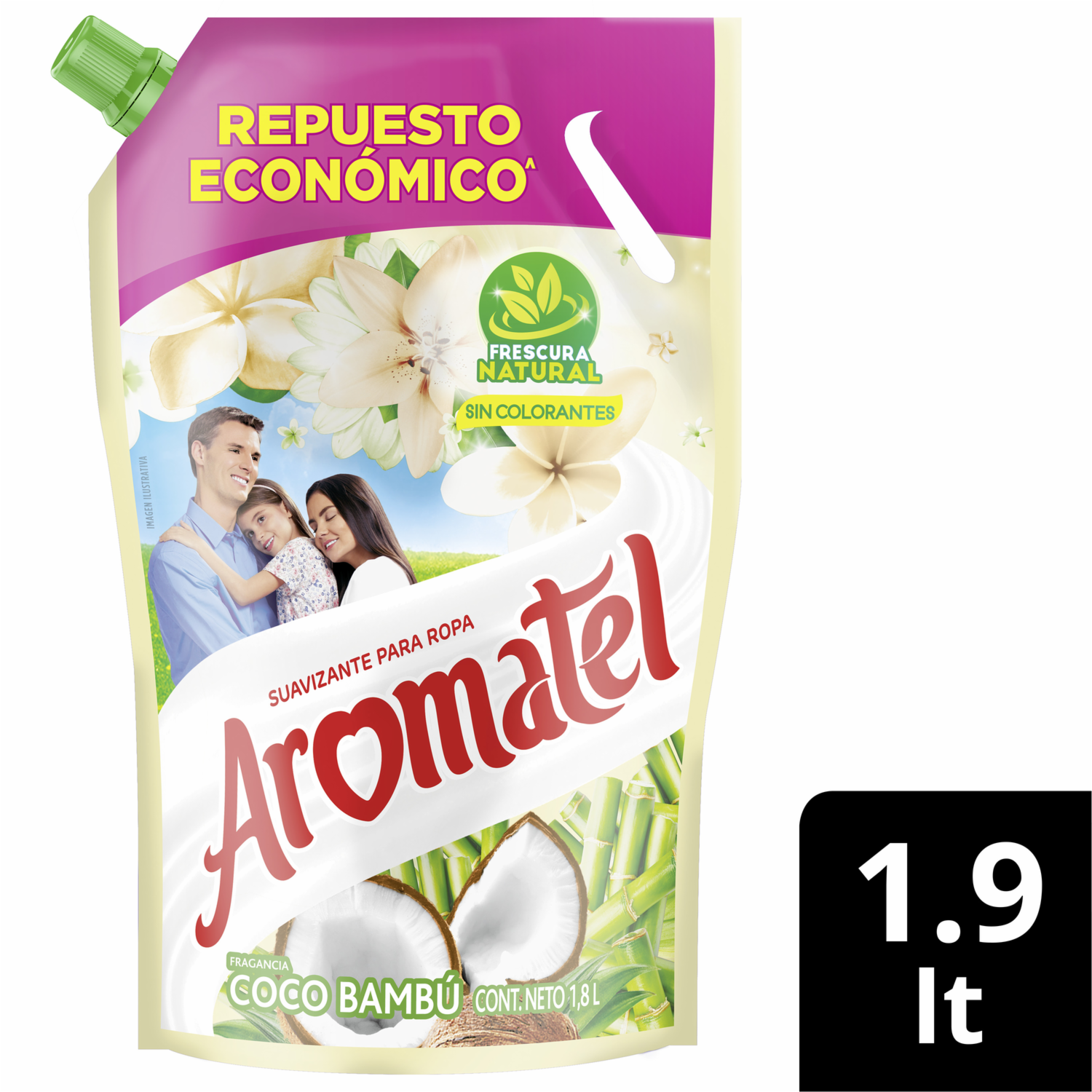 Suavizante Para Ropa Fragancia A Coco AROMATEL 1900 Ml