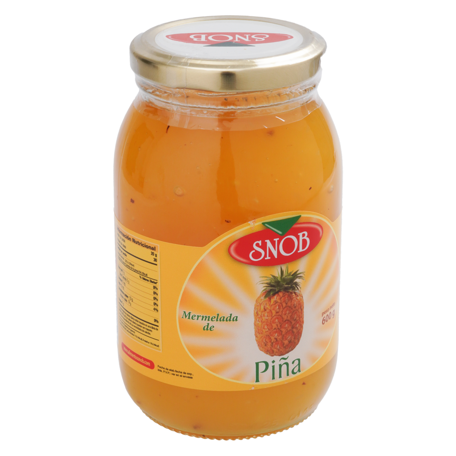 Mermelada De Piña SNOB 600 G