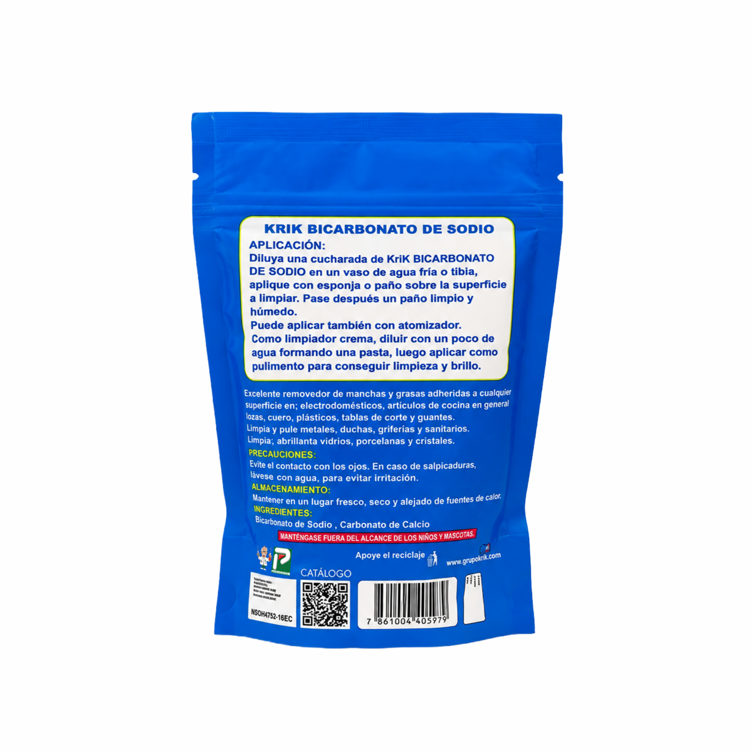 Bicarbonato De Sodio Al 85% KRIK 300 G