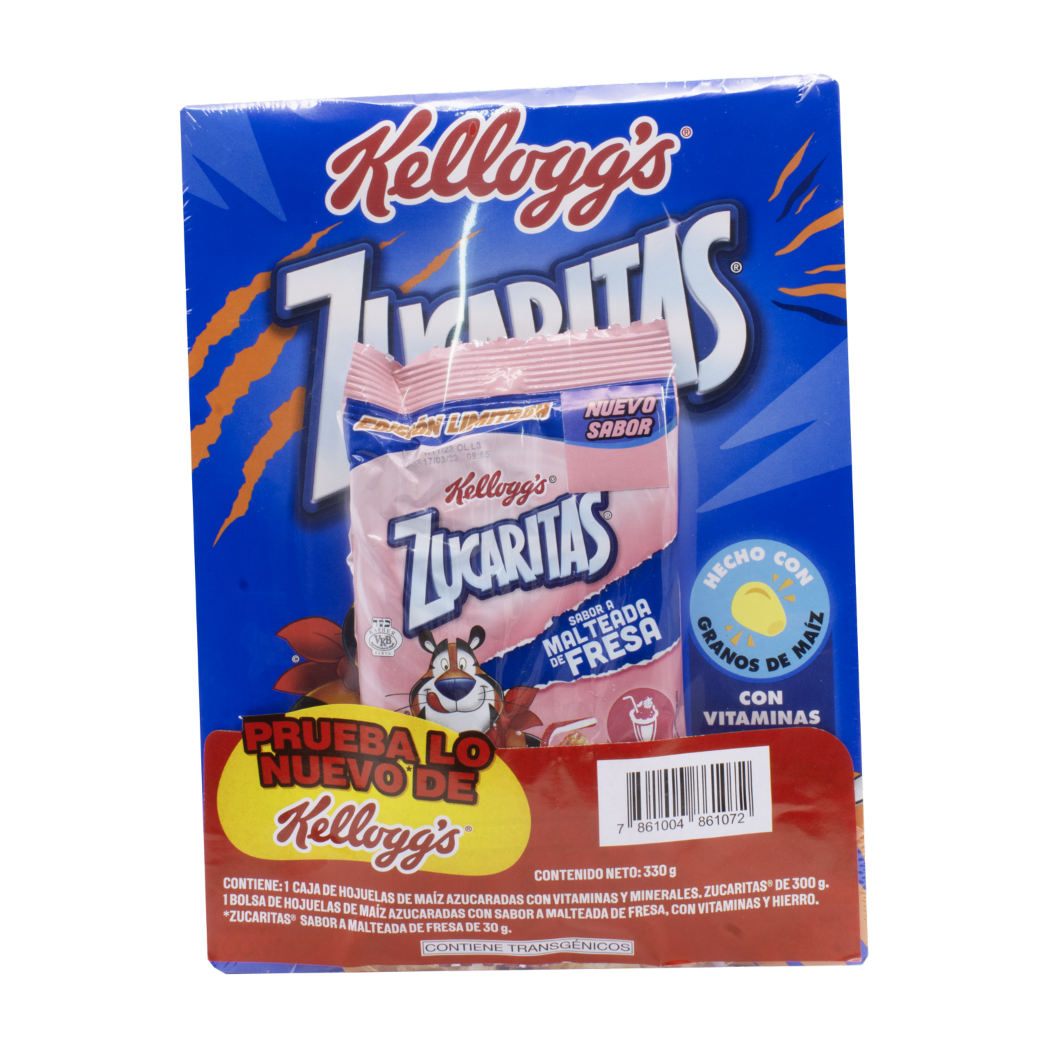 Cereal Kelloggs Zucaritas+Zucaritas Malteada Fresa ZUCARITAS 330 G