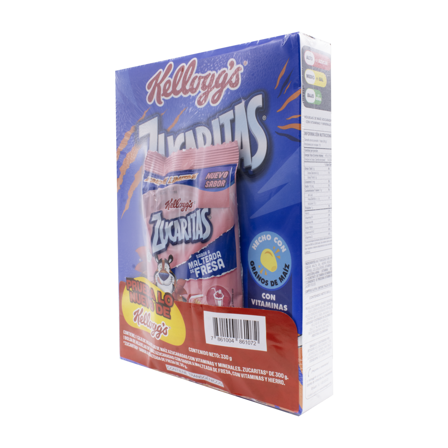 Cereal Kelloggs Zucaritas+Zucaritas Malteada Fresa ZUCARITAS 330 G