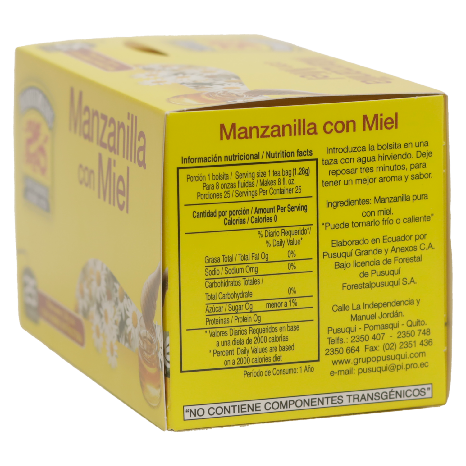 Infusión Manzanilla Y Miel HORNIMANS 25 x 1.28 G