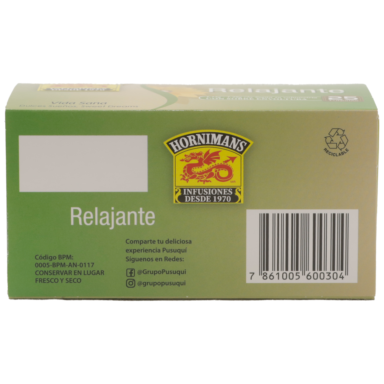 Infusión Relajante HORNIMANS 25 x 1.28 G
