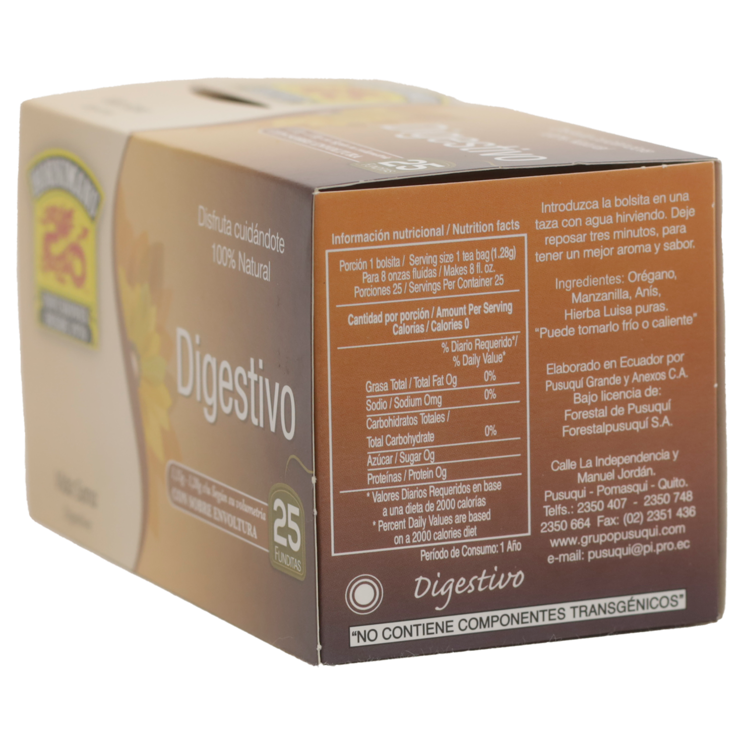 Infusión De Hierbas Digestivas HORNIMANS 25 X 1.28 G
