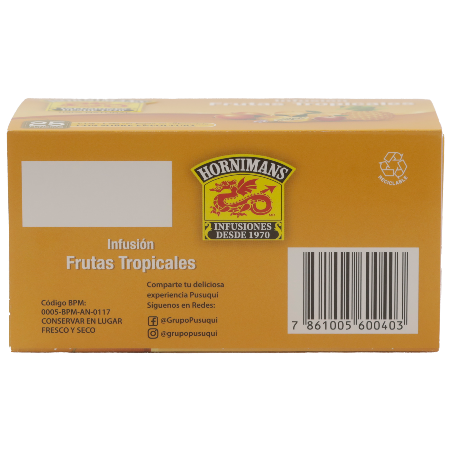 Infusión Frutas Tropicales HORNIMANS 25 x 1.28 G
