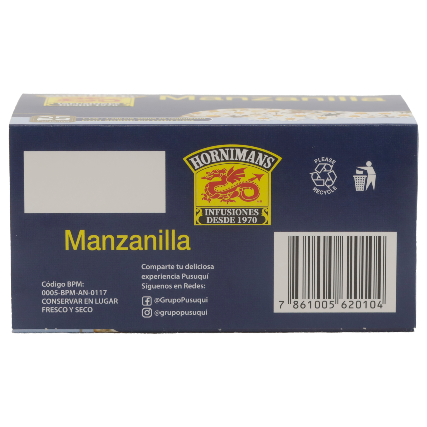 Infusión De Manzanilla HORNIMANS 25 X 1.28 G